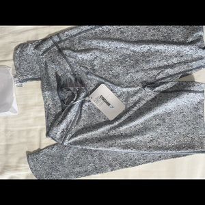 Gymshark fleur texture charcoal marl leggings